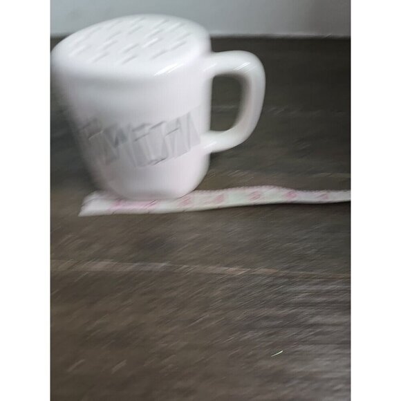 Rae Dunn Artisan Parmesan Cheese Shaker White Black Letters 2022 Magenta - Picture 8 of 9